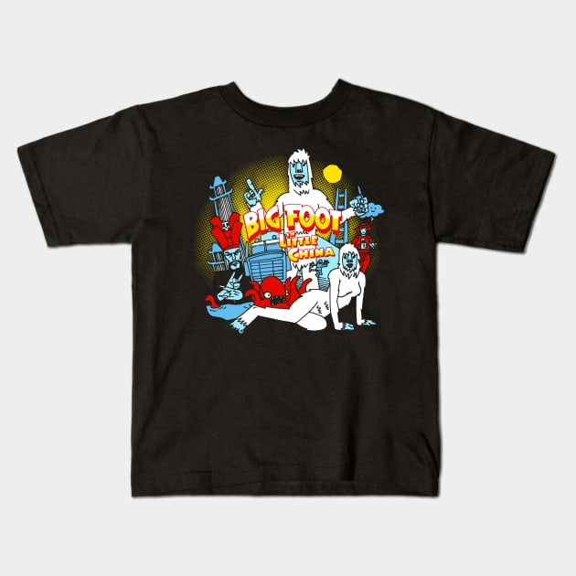 Bigfoot in little China Kids T-Shirt by GiMETZCO!